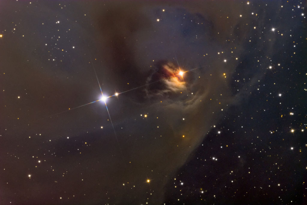 Der Stern T-Tauri im Sternbild Stier
