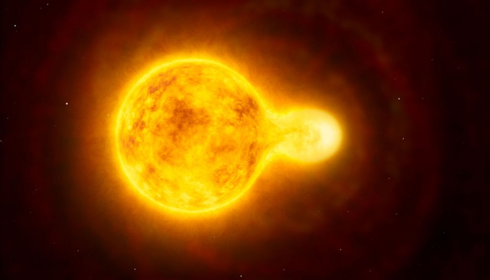 Künstlerische Darstellung des Doppelsternsystems HR 5171. | Foto: ESO