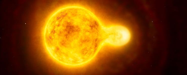 Künstlerische Darstellung des Doppelsternsystems HR 5171. | Foto: ESO
