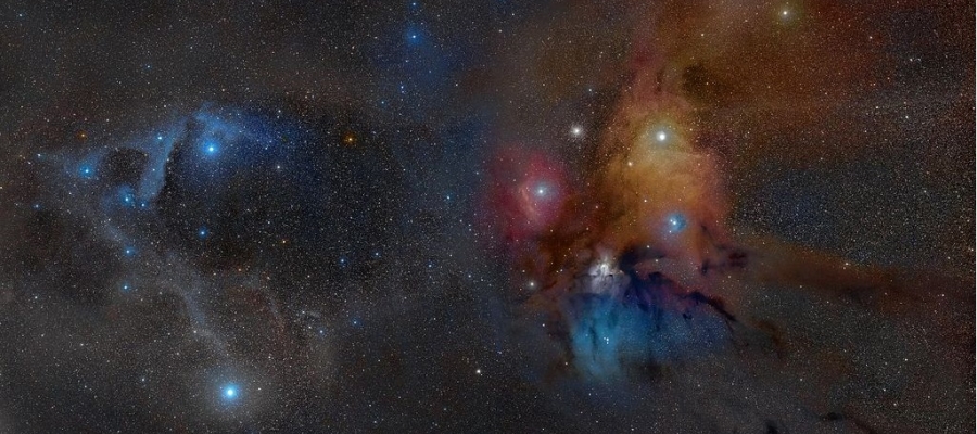 Das Sternentstehungsgebiet rund um das Doppelstern-System Rho Ophiucus | Foto: Rogelio Bernal Andreo